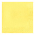 Creative Converting 139180154 Mimosa Yellow 2-Ply Beverage Napkin - 600/Case Creative Converting 139180154 Mimosa Yellow 2-Ply Beverage Napkin - 600/Case