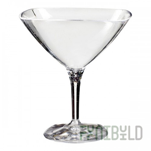 Solia 1.9 oz. Clear Plastic Mini Martini Cup - 300/Case