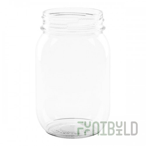 Tossware POP 20 oz. Customizable Plastic Mason Jar - 126/Case