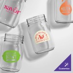 Tossware POP 20 oz. Customizable Plastic Mason Jar - 126/Case