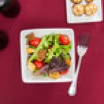 Libbey Slate 20 oz. Ultra Bright White Square Porcelain Bowl - Sample