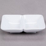 GET 037-W Water Lily 2 oz. White Twin Melamine Sauce Dish - 24/Case GET 037-W Water Lily 2 oz. White Twin Melamine Sauce Dish - 24/Case