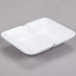 GET 037-W Water Lily 2 oz. White Twin Melamine Sauce Dish - 24/Case GET 037-W Water Lily 2 oz. White Twin Melamine Sauce Dish - 24/Case