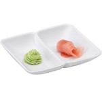 GET 037-W Water Lily 2 oz. White Twin Melamine Sauce Dish - 24/Case GET 037-W Water Lily 2 oz. White Twin Melamine Sauce Dish - 24/Case