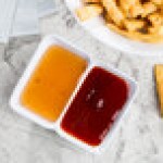 GET 037-W Water Lily 2 oz. White Twin Melamine Sauce Dish - 24/Case GET 037-W Water Lily 2 oz. White Twin Melamine Sauce Dish - 24/Case