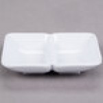 GET 037-W Water Lily 2 oz. White Twin Melamine Sauce Dish - 24/Case GET 037-W Water Lily 2 oz. White Twin Melamine Sauce Dish - 24/Case