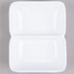 GET 037-W Water Lily 2 oz. White Twin Melamine Sauce Dish - 24/Case GET 037-W Water Lily 2 oz. White Twin Melamine Sauce Dish - 24/Case