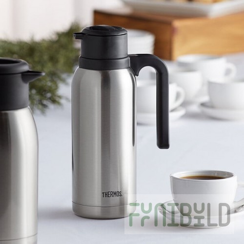 Thermos FN362 32 oz. Stainless Steel Vacuum Insulated Carafe with Twist Top by Arc Cardinal
