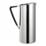 Service Ideas 64.2 oz. Slim Polished Stainless Steel Pitcher with Guard X7025V2