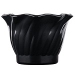 Cambro SRB5CW110 Camwear® 5 oz. Black Polycarbonate Swirl Bowl - 24/Case