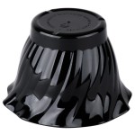 Cambro SRB5CW110 Camwear® 5 oz. Black Polycarbonate Swirl Bowl - 24/Case