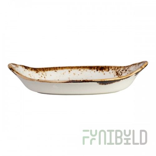 Steelite Performance Craft 6.5 oz. White Oval Eared Dish - 24/Case