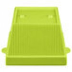 TableCraft CW1490LG 6.5 Qt. Lime Green Cast Aluminum Square Condiment Bowl