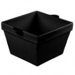 TableCraft CW1490LG 6.5 Qt. Lime Green Cast Aluminum Square Condiment Bowl