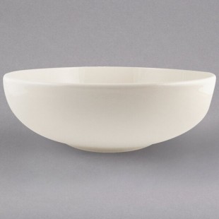 Homer Laughlin from Steelite International HL18500 Unique 2.1 Qt. Ivory (American White) China Bistro Bowl - 6/Case Homer Laughlin from Steelite International HL18500 Unique 2.1 Qt. Ivory (American White) China Bistro Bowl - 6/Case