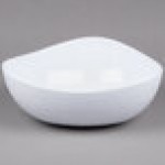 GET CS-1198-CN-W Coralline 4 Qt. White Freestyle Triangle Melamine Bowl - 3/Case GET CS-1198-CN-W Coralline 4 Qt. White Freestyle Triangle Melamine Bowl - 3/Case