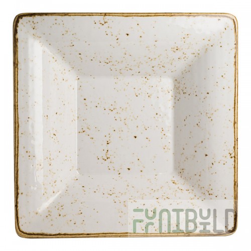 Creations Craft from Steelite International 3.5 Qt. White Square Pebbled Bowl - 3/Case