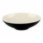 Elite Global Solutions JW92T Karma 1.38 Qt. Two-Tone Ebony / Sand Bowl - 6/Case Elite Global Solutions JW92T Karma 1.38 Qt. Two-Tone Ebony / Sand Bowl - 6/Case