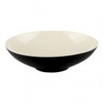 Elite Global Solutions JW92T Karma 1.38 Qt. Two-Tone Ebony / Sand Bowl - 6/Case Elite Global Solutions JW92T Karma 1.38 Qt. Two-Tone Ebony / Sand Bowl - 6/Case