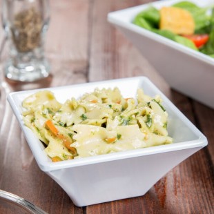 GET ML-278-W 8 oz. White Siciliano Square Bowl - 12/Case