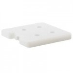 Cal-Mil PP1600-13 Prestige Black Wire Pedestal Riser with Three Square Porcelain Platters - 16