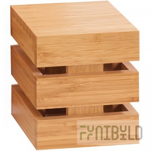 Cal-Mil 1944-6-60 Bamboo Square Crate Riser - 6