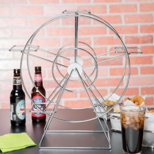 Clipper Mill by G.E.T. 4-92065 Chrome 5 Basket Ferris Wheel Rack - 14 1/2