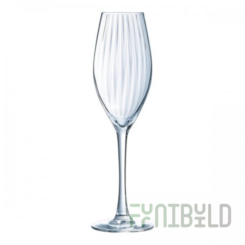 Arcoroc Serena 7 oz. Rim Tempered Flute Glass by Arc Cardinal - 12/Case