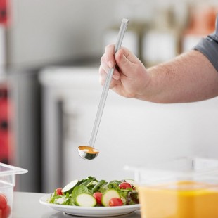 Choice 0.5 oz. Two-Piece Stainless Steel Ladle Choice 0.5 oz. Two-Piece Stainless Steel Ladle