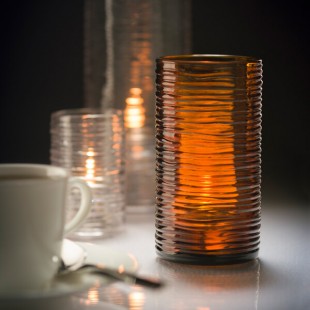 Hollowick 42517DA Typhoon Dark Amber Glass Mid-Size Clear Cylinder Lamp Hollowick 42517DA Typhoon Dark Amber Glass Mid-Size Clear Cylinder Lamp