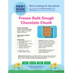 Root Nine Baking Co. Vegan Chocolate Chunk Cookie Dough 2 oz. - 175/Case