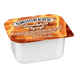 Smucker's Breakfast Syrup 1.4 oz. Portion Cup - 100/Case Smucker's Breakfast Syrup 1.4 oz. Portion Cup - 100/Case
