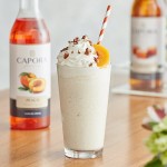 Capora Peach Flavoring Syrup 750 mL - 6/Case