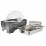 Sterno Silver Vein Fold Away Chafer with Clear Dome Cover and 2 Half Size Pans Sterno Silver Vein Fold Away Chafer with Clear Dome Cover and 2 Half Size Pans