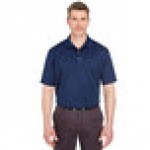 National Patrol by Henry Segal Unisex Customizable Navy Blue Short Sleeve Moisture Wicking Polo Shirt with UV Protection - Polyester Mesh -XL