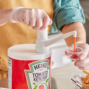 Choice 1 oz. Plastic Fixed Nozzle Condiment Pump with 9