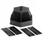 ServSense Black 6-Section Lazy Susan Countertop Condiment Organizer - 14