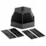 ServSense Black 6-Section Lazy Susan Countertop Condiment Organizer - 14