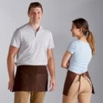 Choice Navy Blue Poly-Cotton Standard Waist Apron with 3 Pockets - 12 Choice Navy Blue Poly-Cotton Standard Waist Apron with 3 Pockets - 12