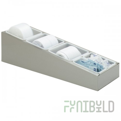 Carlisle 38800GLC 5 Compartment Lid and Condiment Organizer