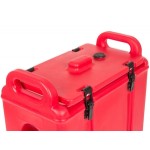Cambro 250LCD158 Camtainer® 2.5 Gallon Hot Red Insulated Beverage Dispenser