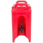 Cambro 250LCD158 Camtainer® 2.5 Gallon Hot Red Insulated Beverage Dispenser