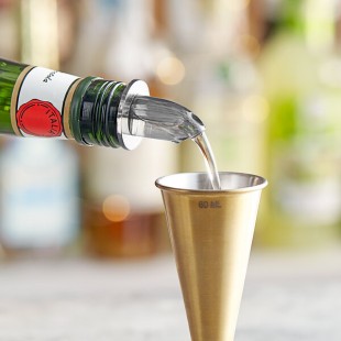 Choice Short Free Flow Smoke Liquor Pourer - 12/Pack