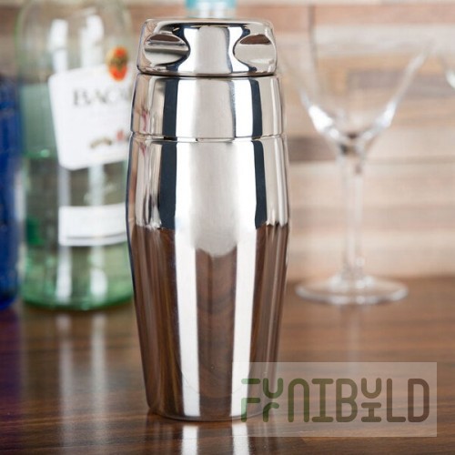 Vollrath 47622 22 oz. Stainless Steel 3-Piece Cobbler Cocktail Shaker