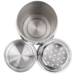 Vollrath 47622 22 oz. Stainless Steel 3-Piece Cobbler Cocktail Shaker