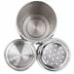 Vollrath 47622 22 oz. Stainless Steel 3-Piece Cobbler Cocktail Shaker