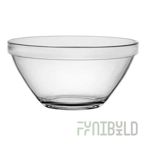 Bormioli Rocco Pompei from Steelite International 12 oz. Stackable Tempered Glass Bowl - 24/Case