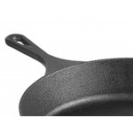 Valor 3-Piece Pre-Seasoned Cast Iron Skillet Set - Includes 8 Valor 3-Piece Pre-Seasoned Cast Iron Skillet Set - Includes 8