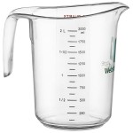 WebstaurantStore 2 Qt. (8 Cups) Clear Plastic Measuring Cup