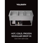 Vollrath FC-HCF-03208 Three Well Modular Drop-In Hot / Cold / Freeze Food Well with Manual Manifold Drain - 120/208-240V